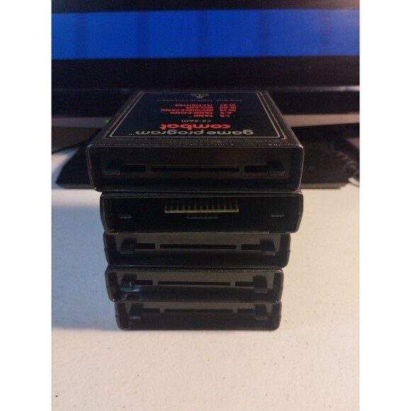 Atari 2600 Lot Of 5 Games - Tested & Work - Asteroids, Word Zapper, Bowling - Picture 3 of 3